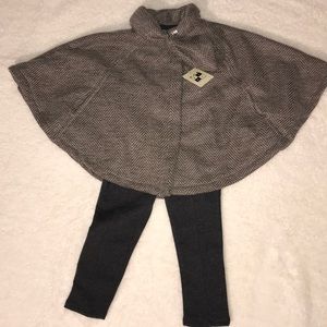 Girls Poncho and Leggings